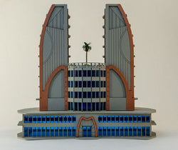 6mm Ultra Modern / Future City Building, Double Tower - 285CSS051 (Online Order Only)