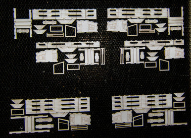 6mm Ultra Modern / Future City Buildings (6) - 285CSS052 (Online Order Only)