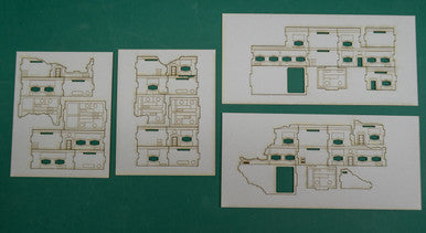 6mm Ultra Modern / Future City Buildings (6) - 285CSS165 (Online Order Only)