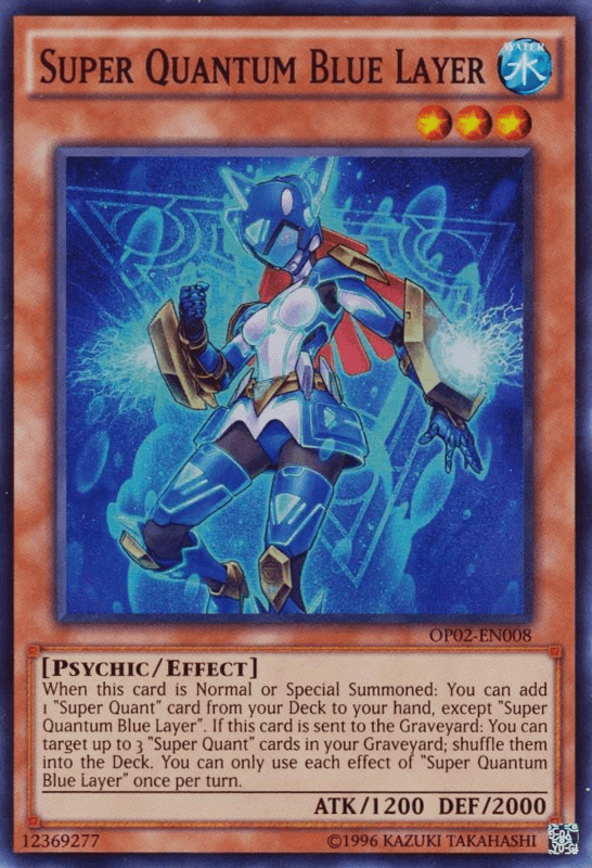 Super Quantum Blue Layer [OP02-EN008] Super Rare (ONLINE ORDER ONLY)