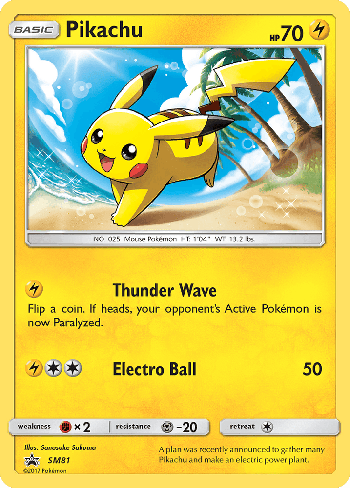 Pikachu (SM81) [Sun & Moon: Black Star Promos] (Online Only)