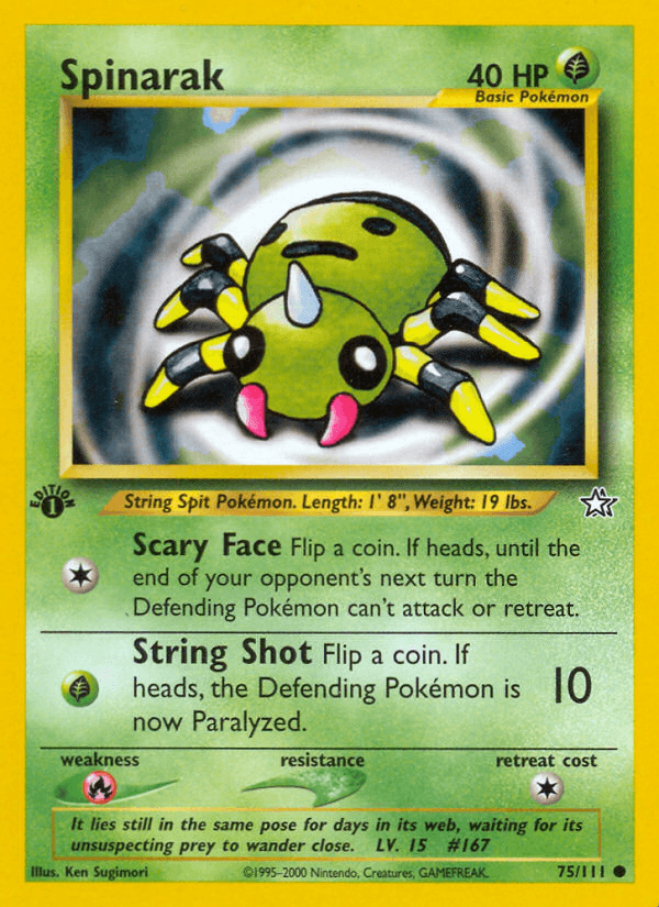 Spinarak (75/111) [Neo Genesis 1st Edition] (Online Only)