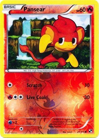 Pansear (21/114) (Energy Reverse Holo) [Black & White: Base Set] (Online Only)