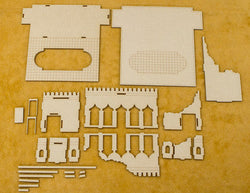 28mm Ruined Temple (MDF) - 28MMDF160-BA2 (Online Order Only)