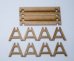 28mm Road Barricades (4) - 28MMDF169 (Online Order Only)