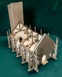 28mm Ruined Church/Cathedral - 28MMDF171 (Online Order Only)