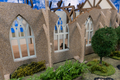 28mm Ruined Church/Cathedral - 28MMDF171 (Online Order Only)