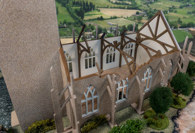 28mm Ruined Church/Cathedral - 28MMDF171 (Online Order Only)