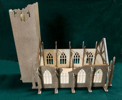 28mm Ruined Church/Cathedral - 28MMDF171 (Online Order Only)