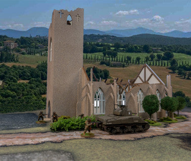 28mm Ruined Church/Cathedral - 28MMDF171 (Online Order Only)