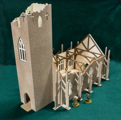 28mm Ruined Church/Cathedral - 28MMDF171 (Online Order Only)