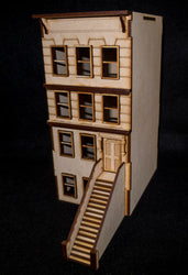 28mm "Brownstone" Row House (MDF) - 28MMDF400 (Online Order Only)