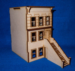 28mm "Brownstone" Row House (MDF) - 28MMDF401 (Online Order Only)