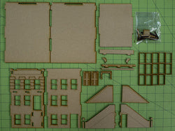 28mm "Brownstone" Row House (MDF) - 28MMDF401 (Online Order Only)