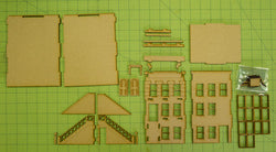 28mm "Brownstone" Row House (MDF) - 28MMDF402 (Online Order Only)
