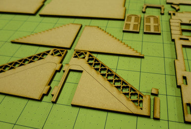 28mm "Brownstone" Row House (MDF) - 28MMDF402 (Online Order Only)