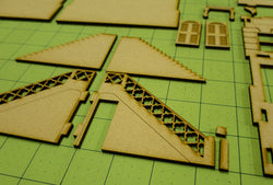 28mm "Brownstone" Row House (MDF) - 28MMDF402 (Online Order Only)