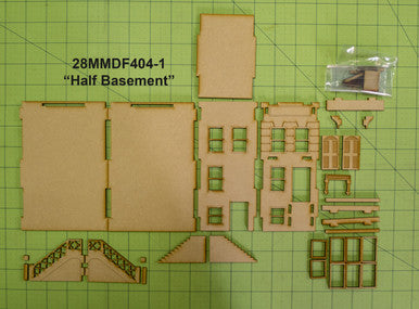 28mm "Brownstone" Row House (MDF) - 28MMDF404 (Online Order Only)