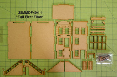 28mm "Brownstone" Row House (MDF) - 28MMDF404 (Online Order Only)