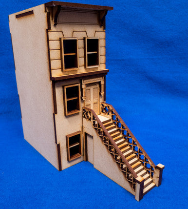 28mm "Brownstone" Row House (MDF) - 28MMDF404 (Online Order Only)
