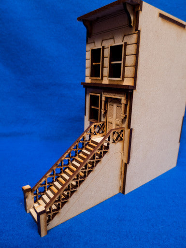 28mm "Brownstone" Row House (MDF) - 28MMDF404 (Online Order Only)