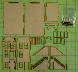 28mm "Brownstone" Row House (MDF) - 28MMDF405 (Online Order Only)