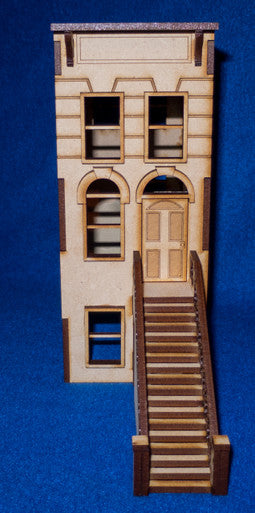 28mm "Brownstone" Row House (MDF) - 28MMDF405 (Online Order Only)