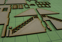 28mm "Brownstone" Row House (MDF) - 28MMDF405 (Online Order Only)