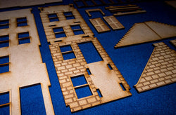 28mm "Brownstone" Row House (MDF) - 28MMDF406 (Online Order Only)