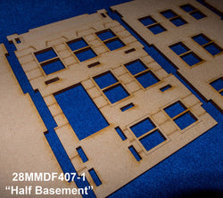 28mm "Brownstone" Row House (MDF) - 28MMDF407 (Online Order Only)