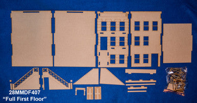 28mm "Brownstone" Row House (MDF) - 28MMDF407 (Online Order Only)