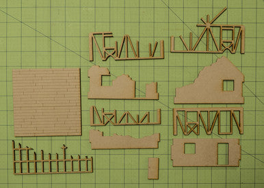 28mm Small Half Timber House  - 28MMDF550 (Online Order Only)
