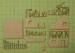 28mm Small Half Timber House  - 28MMDF550 (Online Order Only)