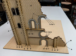28mm (1/56th scale) Church Bell Tower - 28MMDF600 (Online Order Only)