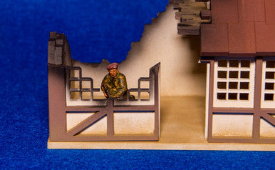 28mm Tudor House, Ruined - 28MMDF622 (Online Order Only)