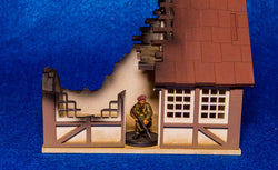 28mm Tudor House, Ruined - 28MMDF622 (Online Order Only)