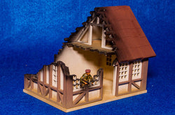 28mm Tudor House, Ruined - 28MMDF622 (Online Order Only)