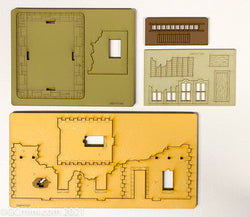 Pre Painted 28mm Middle Eastern Building - 28MPNT099amz (Online Order Only)