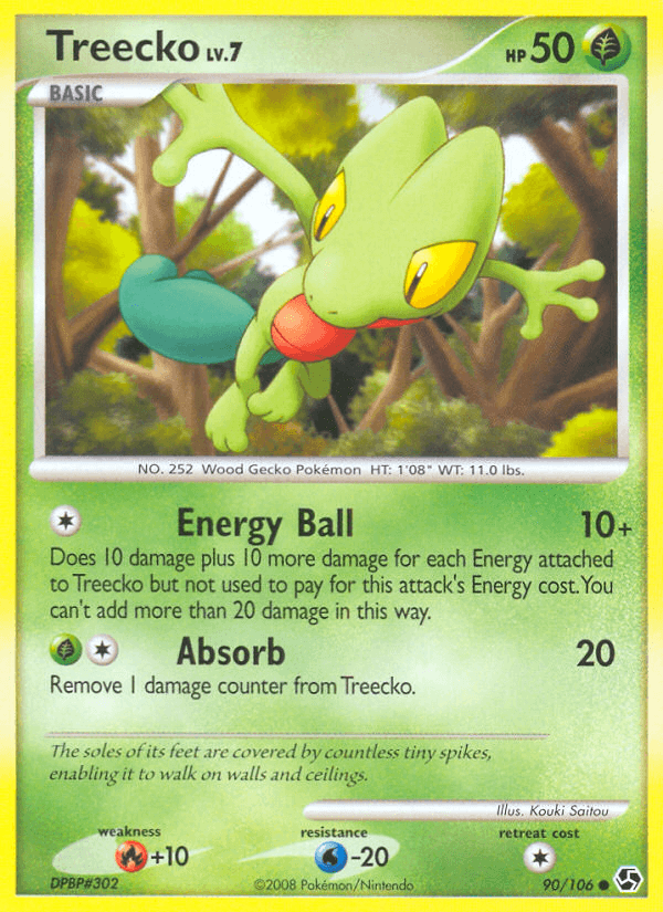 Treecko (90/106) [Diamond & Pearl: Great Encounters] (Online Only)