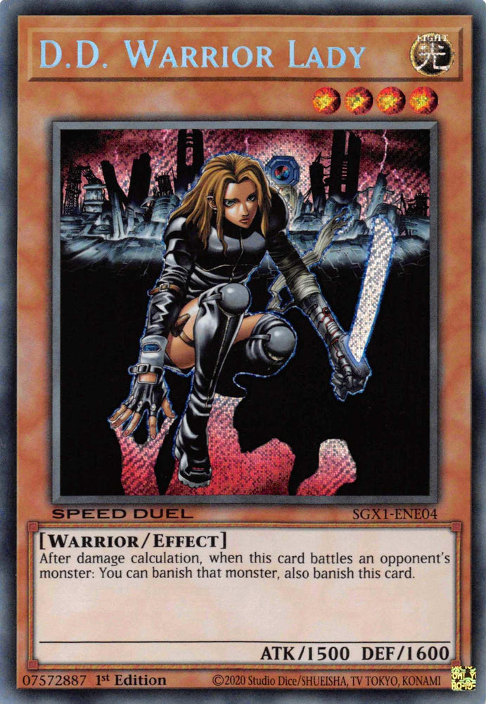 D.D. Warrior Lady [SGX1-ENE04] Secret Rare (ONLINE ORDER ONLY)