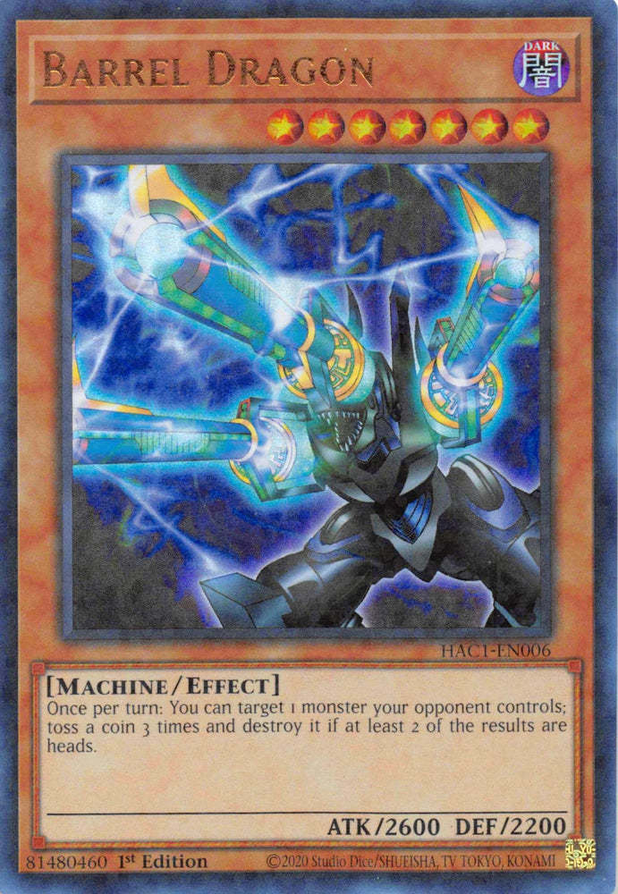 Barrel Dragon (Duel Terminal) [HAC1-EN006] Parallel Rare (ONLINE ORDER ONLY)
