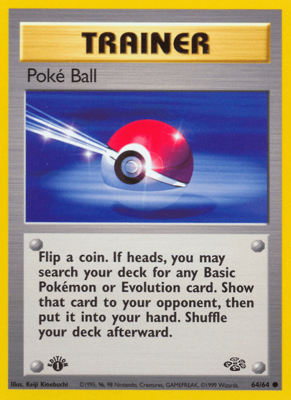 Poke Ball (64/64) [Jungle 1st Edition] (Online Only)