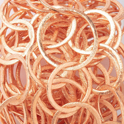 28x23mm and 20mm Copper Brushed Oval & Round Link Chain (ONLINE ORDER ONLY)