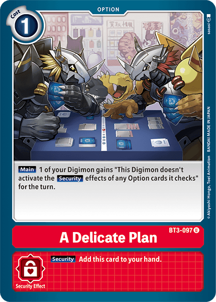A Delicate Plan [BT3-097] [Release Special Booster Ver.1.5] (ONLINE ORDER ONLY)