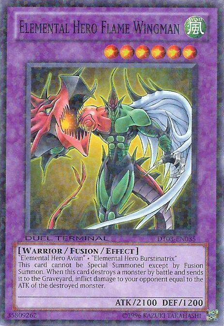 Elemental Hero Flame Wingman [DT03-EN035] Common (ONLINE ORDER ONLY)