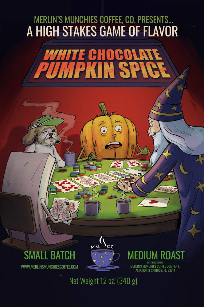 DECAF White Chocolate Pumpkin Spice 12 oz (ONLINE ORDER ONLY)