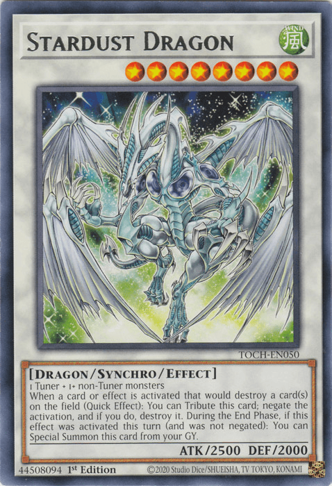 Stardust Dragon [TOCH-EN050] Rare (ONLINE ORDER ONLY)