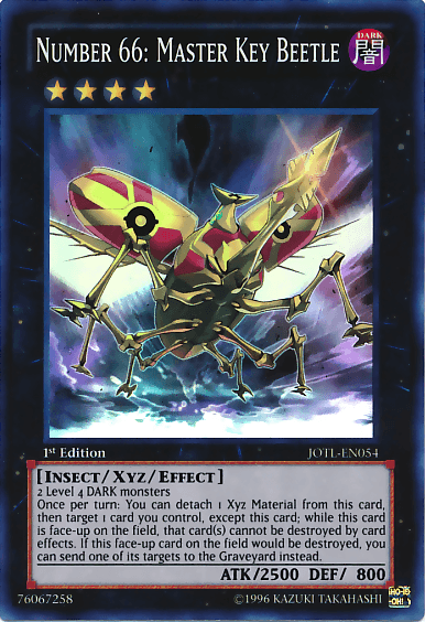Number 66: Master Key Beetle [JOTL-EN054] Super Rare (ONLINE ORDER ONLY)