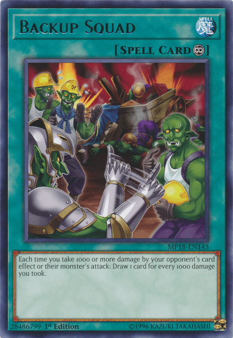 Backup Squad [MP18-EN145] Rare (ONLINE ORDER ONLY)