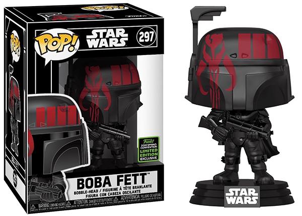 Boba Fett (Black, No Stack) 297 - 2020 Spring Convention Exclusive  *Missing Sticker** (Online Order Only)